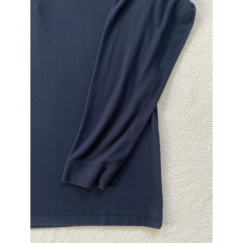 Polo Ralph Lauren Mens L Sleepwear Henley Navy‎ Blue Modal Spandex Long Sleeve